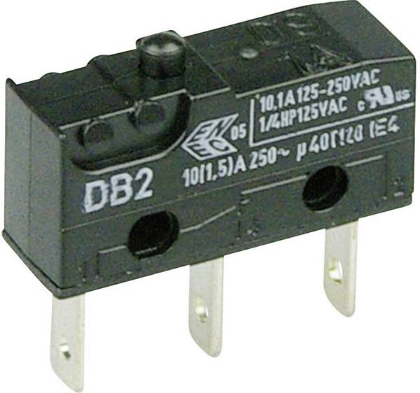 ZF DB2C-B1AA Microschakelaar DB2C-B1AA 250 V/AC 10 A 1x aan/(aan)  Moment 1 stuk(s)