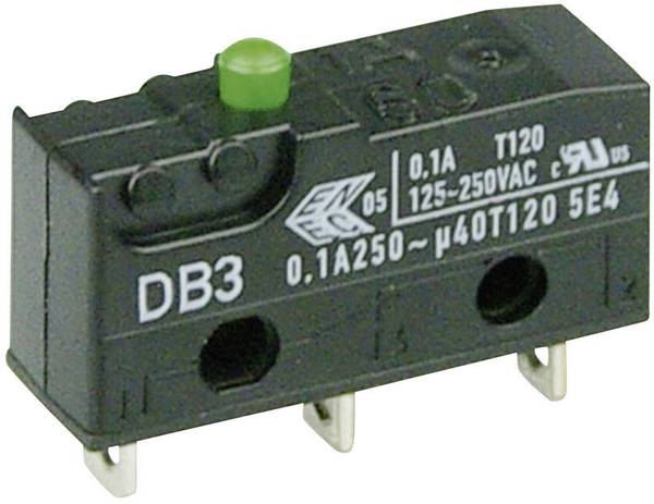 ZF DB3C-A1AA Microschakelaar DB3C-A1AA 250 V/AC 0.1 A 1x aan/(aan)  Moment 1 stuk(s)