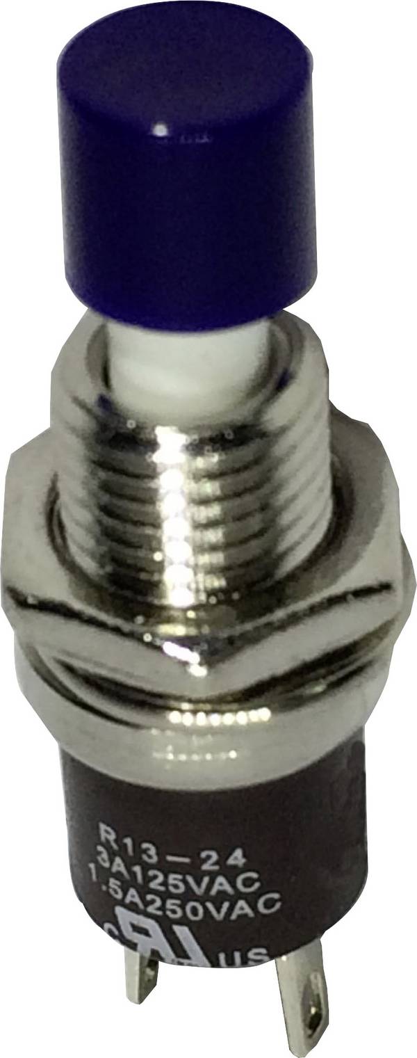 TRU COMPONENTS 1587872 TC-R13-24A1-05-BL Druktoets 250 V/AC 1.5 A 1x uit/(aan) Moment 1 stuk(s)