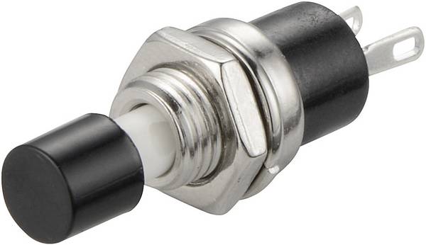 TRU COMPONENTS 1587876 TC-R13-24A1-05-BK Druktoets 250 V/AC 1.5 A 1x uit/(aan) Moment 1 stuk(s)