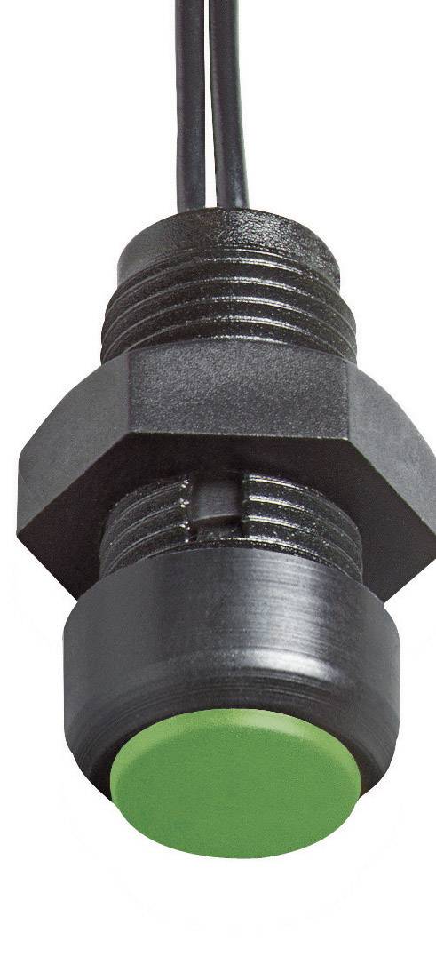 Elobau 145MT00A-GN 145MT00A-GN Tryckströmställare 48 V DC/AC 0.5 A 1x Av/(På) IP67 momentan 1 st