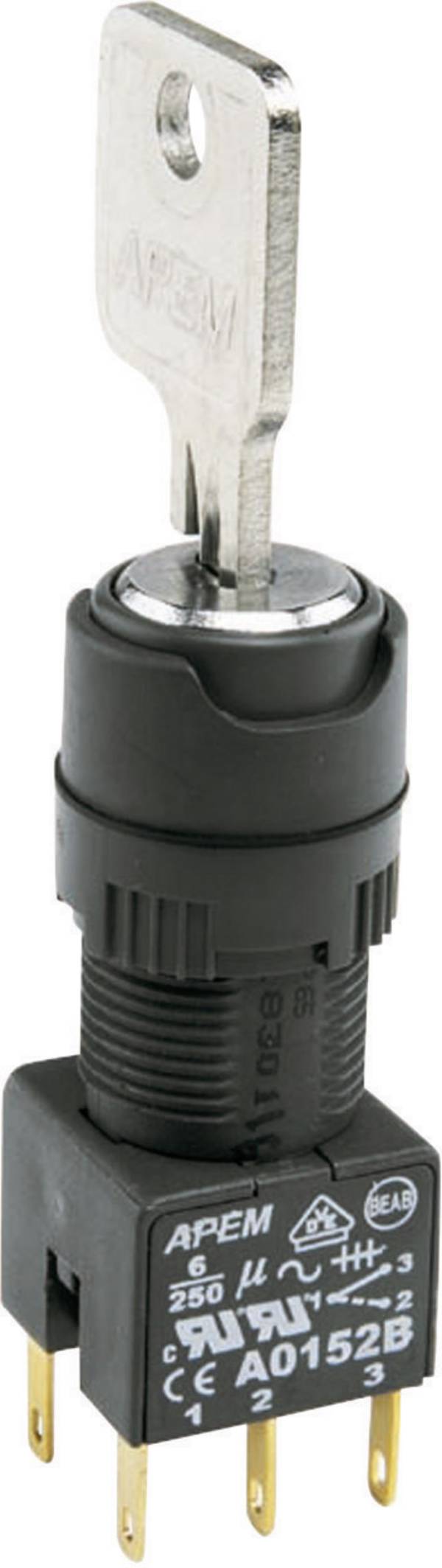 APEM A018223 A018223 Sleutelschakelaar    1 x 90 °  1 stuk(s)
