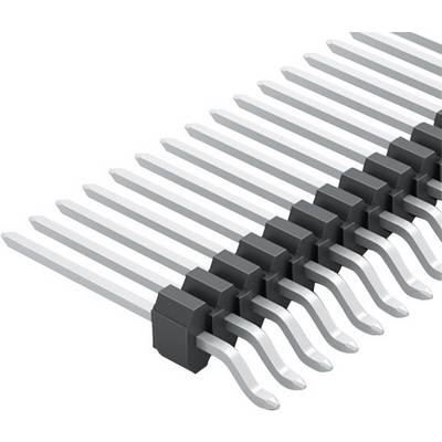 Paperclips in een organizer, uitgelegd in rijen, zilverkleurig met zwarte handgrepen, op een witte achtergrond.