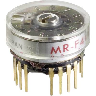 NKK Switches MRF206 MRF206 Draaischakelaar 125 V/AC 0.25 A Schakelposities 6 1 x 30 °  1 stuk(s) 