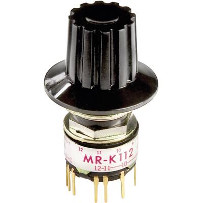 NKK Switches MRK112-A MRK112-A Draaischakelaar 125 V/AC 0.25 A Schakelposities 12 1 x 30 °  1 stuk(s) 