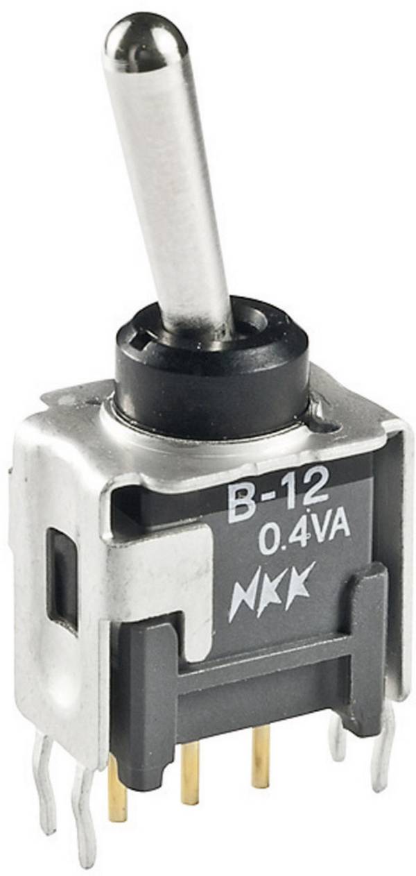 NKK Switches B18AH B18AH Tuimelschakelaar 28 V/DC 0.1 A 1x (aan)/uit/(aan)  Moment/0/moment 1 stuk(s)