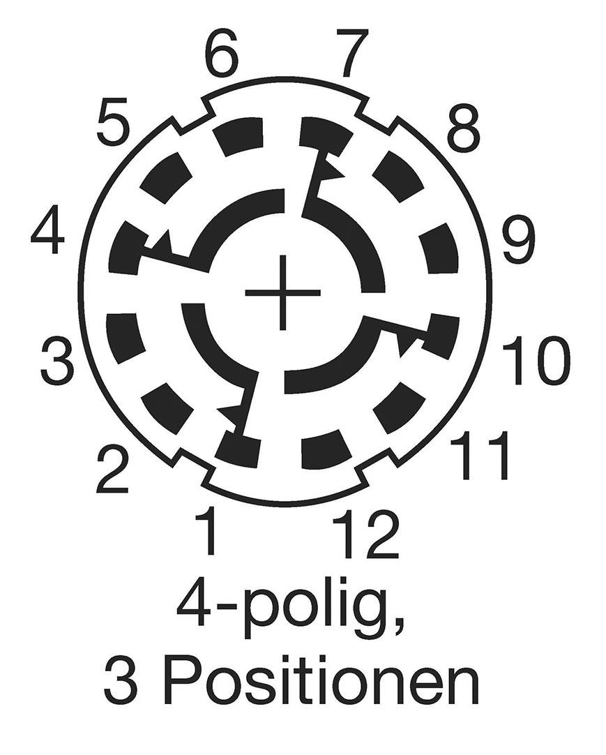 Draaischakelaar 4x3 PCB-bevestiging-6