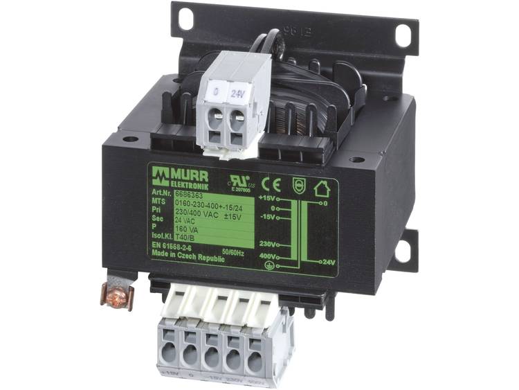 Eenfasestuur- en scheidingstransformator serie MST 230 V-AC 400 VA Murr Elektronik