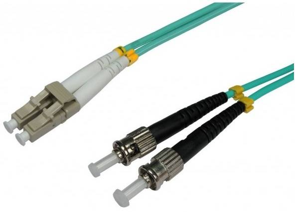 EFB Elektronik O0313.20 Glasvezel Optische vezel Aansluitkabel 20.00 m Turquoise [1x LC-stekker - 1x ST-stekker] 50/125 -1