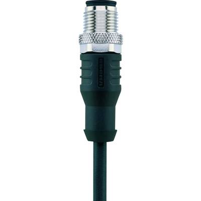 Escha 8043818 Sensor/actuator connector, geassembleerd M12 Aantal polen: 4 Stekker, recht 5.00 m 1 stuk(s) 