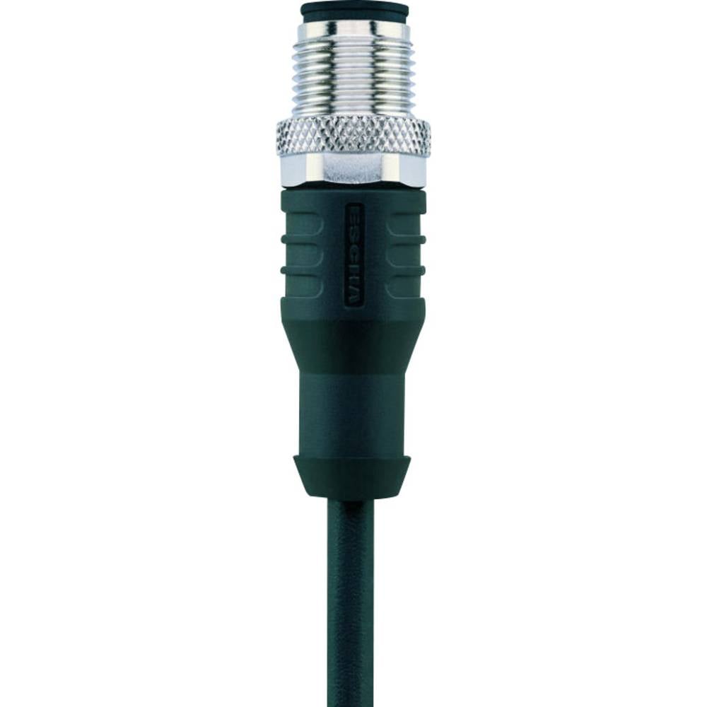 Escha 8043830 Sensor/actuator connector, geassembleerd M12 Aantal polen: 5 Stekker, recht 5.00 m 1 stuk(s)