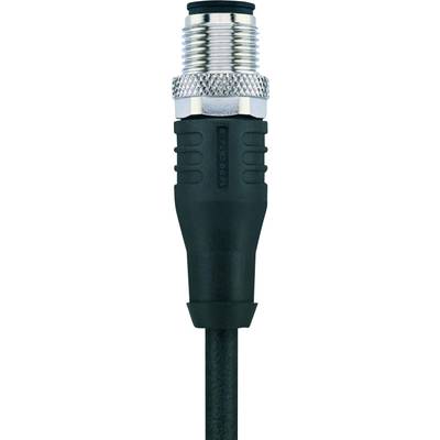Escha 8046807 Sensor/actuator connector, geassembleerd M12 Aantal polen: 8 Stekker, recht 2.00 m 1 stuk(s) 