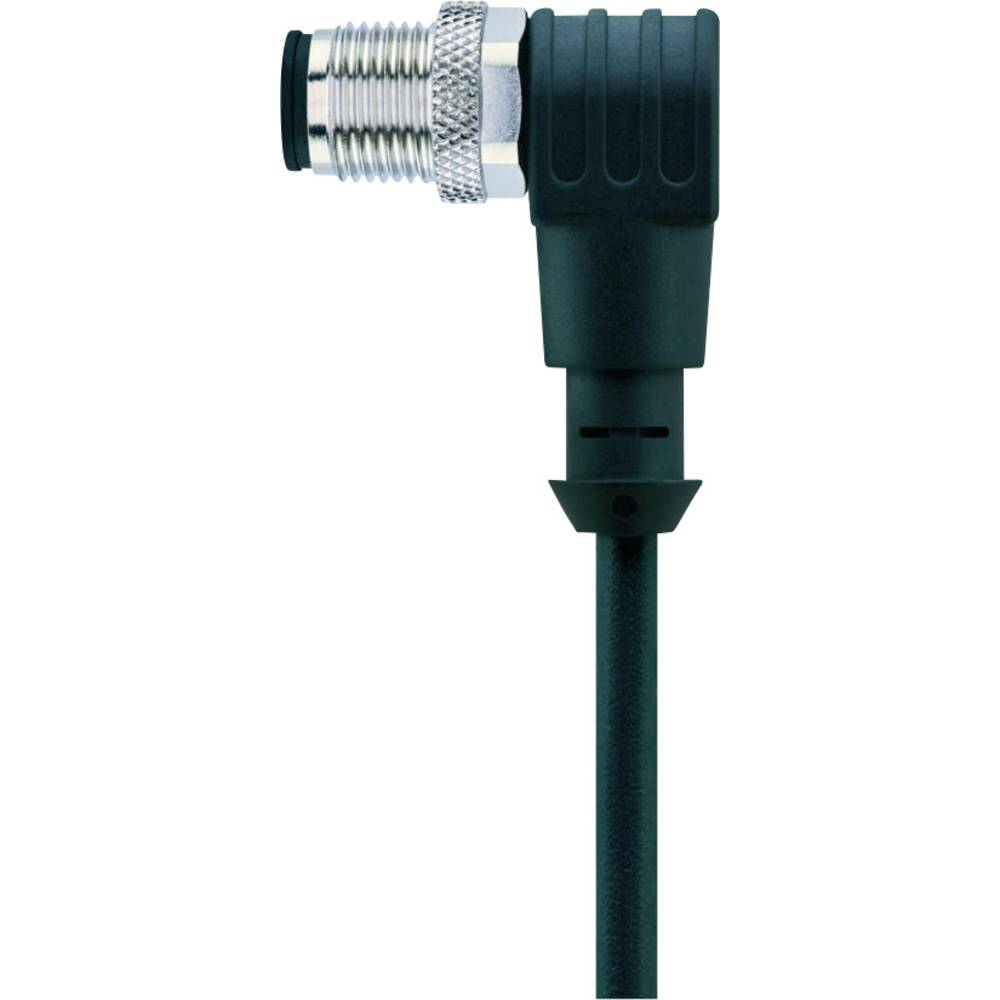 Escha 8043821 Sensor/actuator connector, geassembleerd M12 Aantal polen: 4 Stekker, haaks 5.00 m 1 stuk(s)