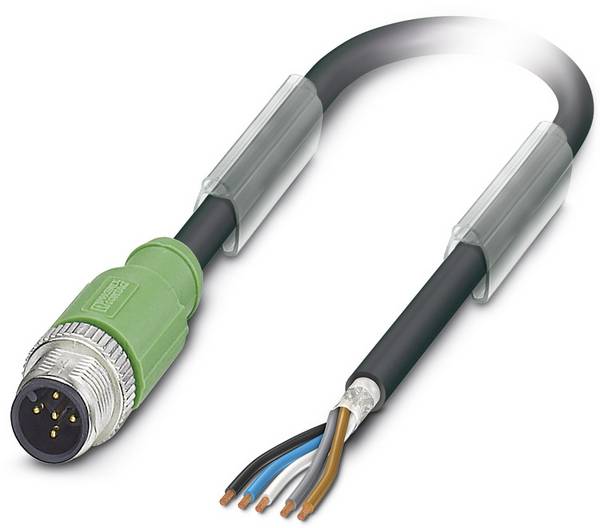 Phoenix Contact 1682731 Sensor/actuator connector, geassembleerd M12 Aantal polen (sensoren): 5 Stekker, recht 5.00 m 1 stuk(s)