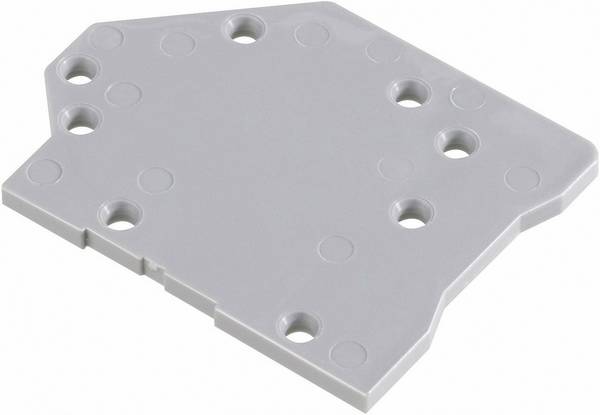 WAGO 745-500 Afsluitplaat Grijs 1 stuk(s)