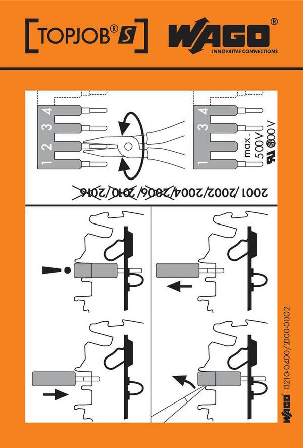 WAGO 210-400/2000-002 100 stuk(s)