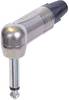 Neutrik NP2RX Jackplug 6,35 mm Stekker, haaks Aantal polen: 2 Mono Zilver 1 stuk(s)