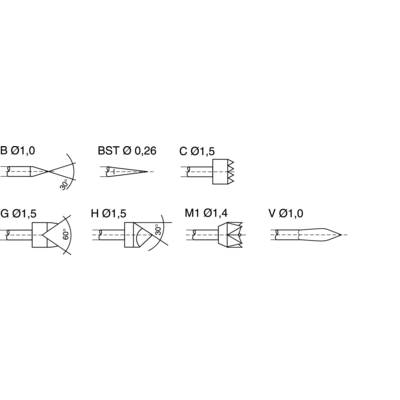 PTR Hartmann 1025/E-G-1.5N-AU 1.5 Precisietestpen met veercontact