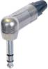 Neutrik NP3RX Jackplug 6,35 mm Stekker, haaks Aantal polen: 3 Stereo Zilver 1 stuk(s)