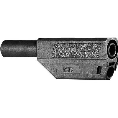 Stäubli SLS425-SE/Q/N Veiligheids-lamelstekker, male Stekker, recht Stift-Ø: 4 mm Zwart 1 stuk(s) 