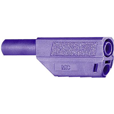 Stäubli SLS425-SE/Q/N Veiligheids-lamelstekker, male Stekker, recht Stift-Ø: 4 mm Violet 1 stuk(s) 