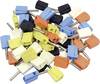 WAGO 215-111 Banaanstekker Stekker, recht Stift-Ø: 4 mm Zwart, Geel, Blauw, Wit, Oranje 50 stuk(s)