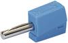 WAGO 215-711 Banaanstekker Stekker, recht Stift-Ø: 4 mm Blauw 1 stuk(s)