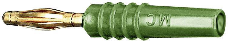 Stäubli SLS205-L Lamellenstekker Stekker, recht Stift-Ø: 2 mm Groen 1 stuk(s) Piece