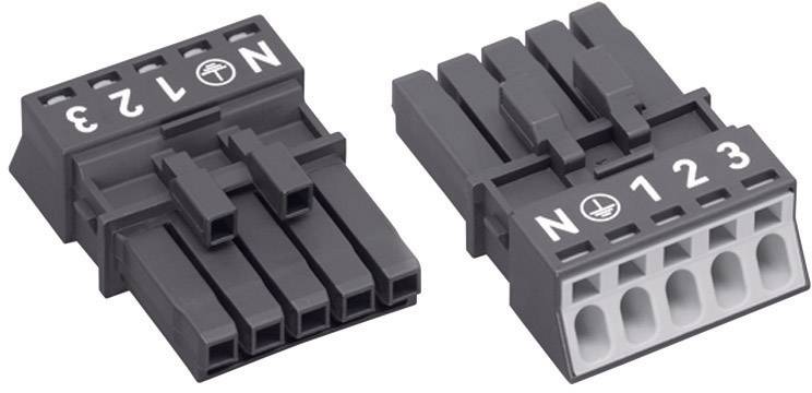WAGO 890-205 Netstekker WINSTA MINI Bus, recht Totaal aantal polen: 4 + PE 16 A Zwart 1 stuk(s) Piece