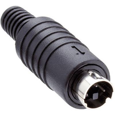 Lumberg MP 371/S5 DIN-connector Stekker, recht Aantal polen: 5  Zwart 1 stuk(s) 
