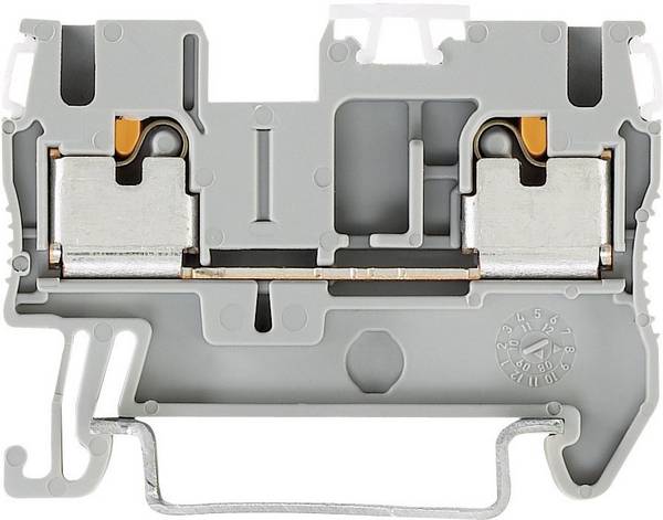 Phoenix Contact 3209510 Doorgangsklem 5.2 mm Snelaansluiting  Grijs 1 stuk(s)
