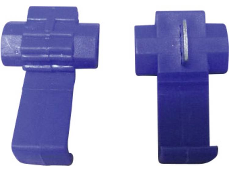Kabel snelklemverbinder-set blauw 5 stuks