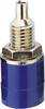 BKL Electronic 072310 Laboratoriumbus Bus, inbouw verticaal Stift-Ø: 4 mm Blauw 1 stuk(s)