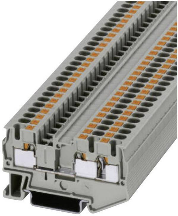 Phoenix Contact 3211771 Doorgangsklem 6.2 mm Snelaansluiting  Grijs 1 stuk(s)