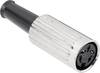 TRU COMPONENTS 1579000 DIN-connector Bus, recht Aantal polen: 5 Zilver 1 stuk(s)
