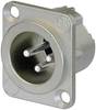 Neutrik NC3MD-LX XLR-connector Flensstekker, contacten recht Aantal polen: 3 Zilver 1 stuk(s)