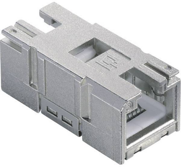 Metz Connect 1401200810MI RJ45 inbouwconnector Koppeling, recht  Aantal polen: 8P8C Grijs 1 stuk(s)