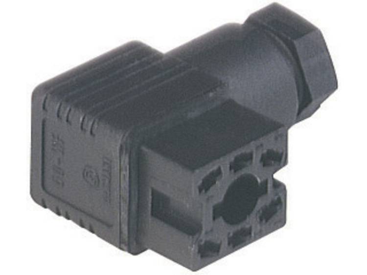 Hirschmann GO 60 WF Stopcontact met PG-7 kabelschroefverbinding en soldeercontacten Zwart Aantal pol