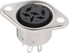 BKL Electronic 0208093 DIN-connector Flensbus, contacten recht Aantal polen: 5 Zilver 1 stuk(s)