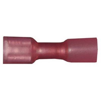 Rode elektrische plastic stootverbinder met cilindrische vorm, voor het verbinden van kabels.