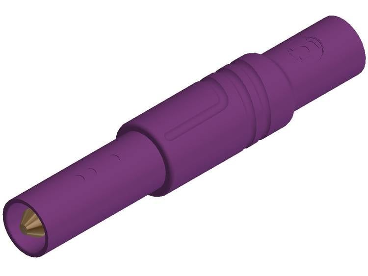 SKS Hirschmann LAS S G Veiligheids-lamelstekker, male Stekker, recht Stift-Ø: 4 mm Violet 1 stuks