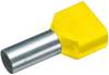 Cimco 18 2418 Dubbele adereindhulzen 4 mm² Deels geïsoleerd Oranje 100 stuk(s)
