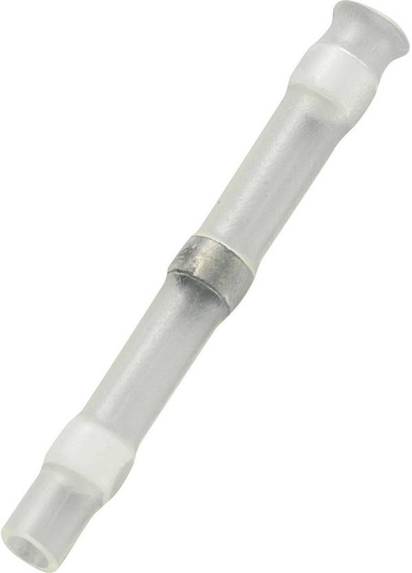 TRU COMPONENTS 736383 Stootverbinder Met krimpkous 0.08 mm² 0.202 mm² Volledig geïsoleerd Wit 30 stuk(s)