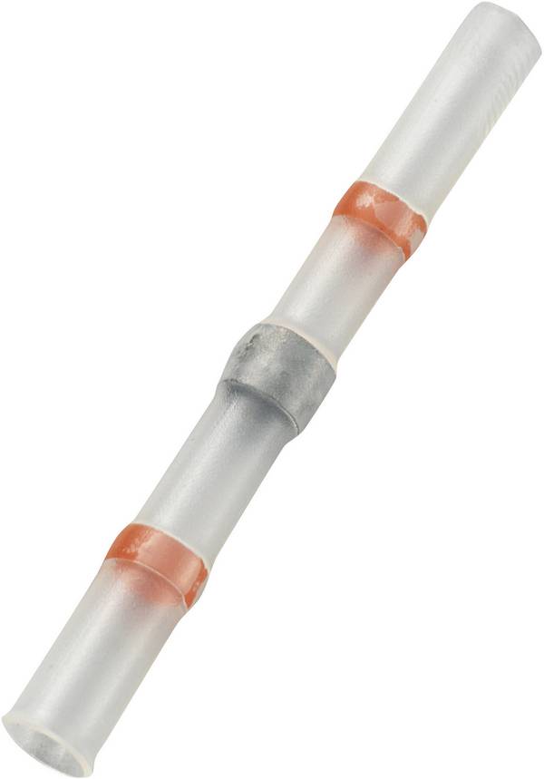 TRU COMPONENTS 736373 Stootverbinder Met krimpkous 0.304 mm² 0.705 mm² Volledig geïsoleerd Rood 1 stuk(s)