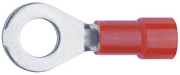 Klauke 6206 Ringkabelschoen Dwarsdoorsnede (max.): 1 mm² Schachtdiameter: 6.5 mm Deels geïsoleerd Rood 1 stuk(s)