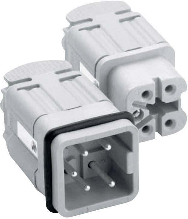 Twee grijze elektrische stekkers. Eén toont de ronde pinnen, de andere de openingen. Geschikt voor industriële toepassingen.