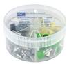 Vogt Verbindungstechnik 737047 Assortiment adereindhulzen 4 mm², 6 mm², 10 mm², 16 mm² Deels geïsoleerd Grijs, Zwart, Ivoor, Groen 100 stuk(s)