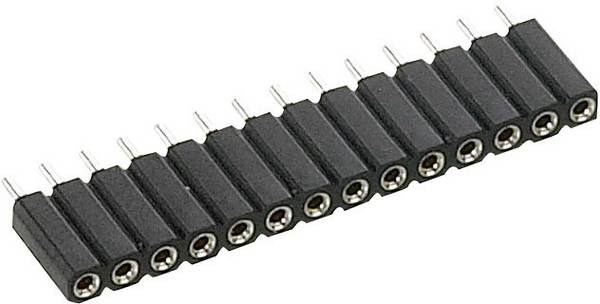 W & P Products Female header (precisie) Aantal rijen: 1 Aantal polen per rij: 20 255-020-1-50-00 1 stuk(s) Piece