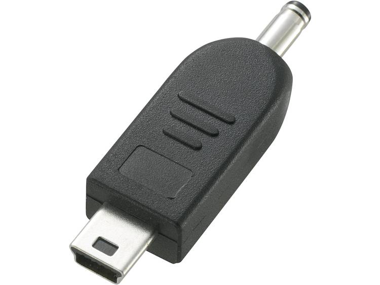 Adapter voor auto-laadkabel, geschikt voor Apparaten met mini USB-aansluiting Zwart VOLTCRAFT