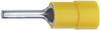 TRU COMPONENTS 1583028 Stiftkabelschoen 4 mm² 6 mm² Deels geïsoleerd Geel 1 stuk(s)
